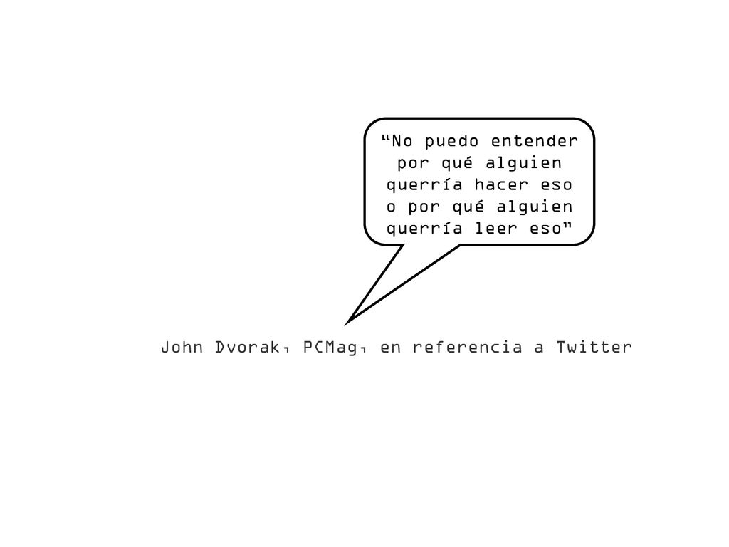 No puedo entender por qué alguien querría hacer eso o por qué alguien querría leer eso