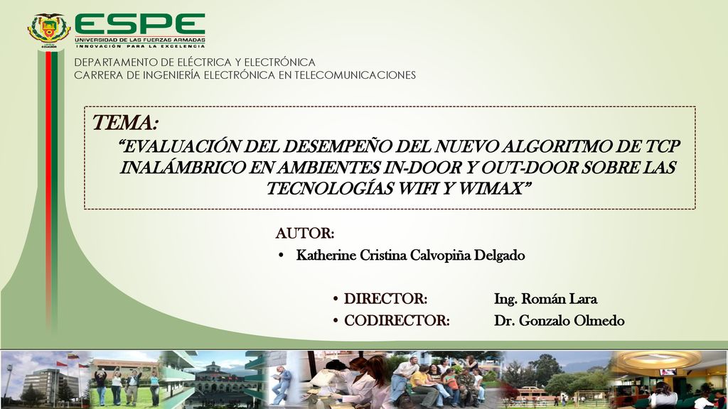 DEPARTAMENTO DE ELÉCTRICA Y ELECTRÓNICA CARRERA DE INGENIERÍA ELECTRÓNICA EN TELECOMUNICACIONES