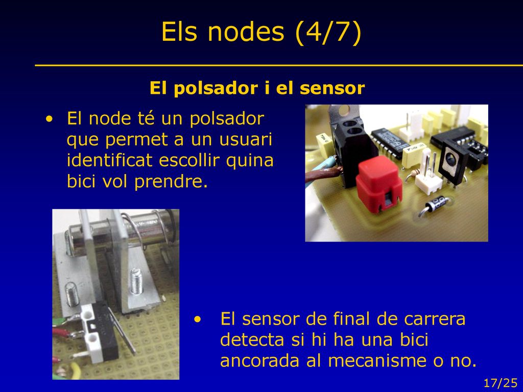Els nodes (4/7) El polsador i el sensor