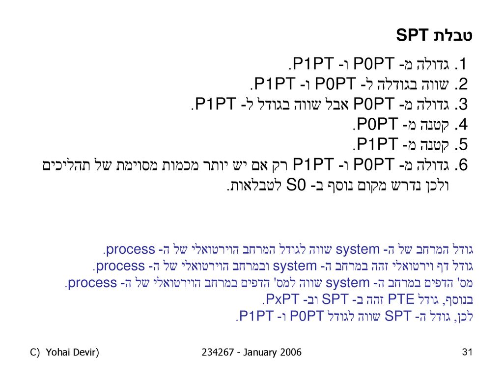 שווה בגודלה ל- P0PT ו- P1PT. גדולה מ- P0PT אבל שווה בגודל ל- P1PT.
