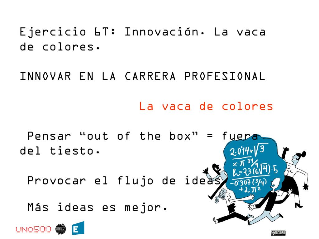 Ejercicio 6T: Innovación. La vaca de colores.