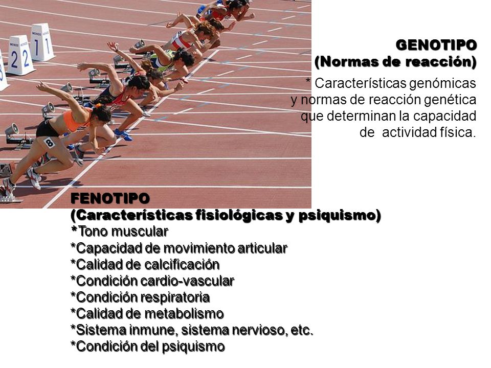 GENOTIPO (Normas de reacción) * Características genómicas. y normas de reacción genética. que determinan la capacidad.