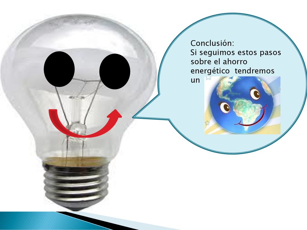 Conclusión: Si seguimos estos pasos sobre el ahorro energético tendremos un