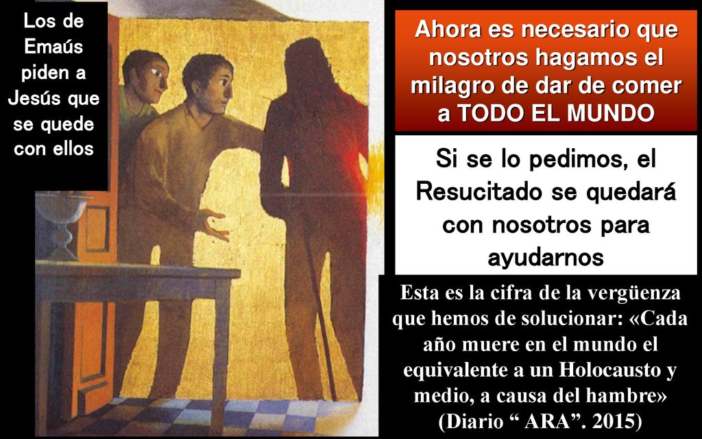 Si se lo pedimos, el Resucitado se quedará con nosotros para ayudarnos
