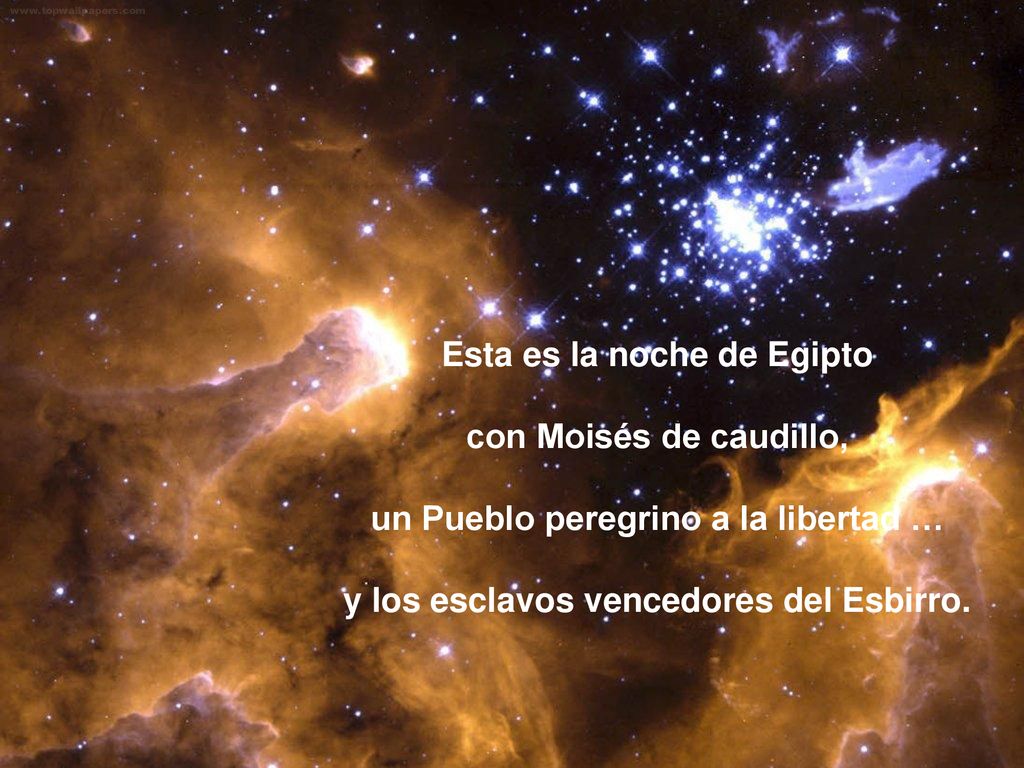 Esta es la noche de Egipto con Moisés de caudillo,