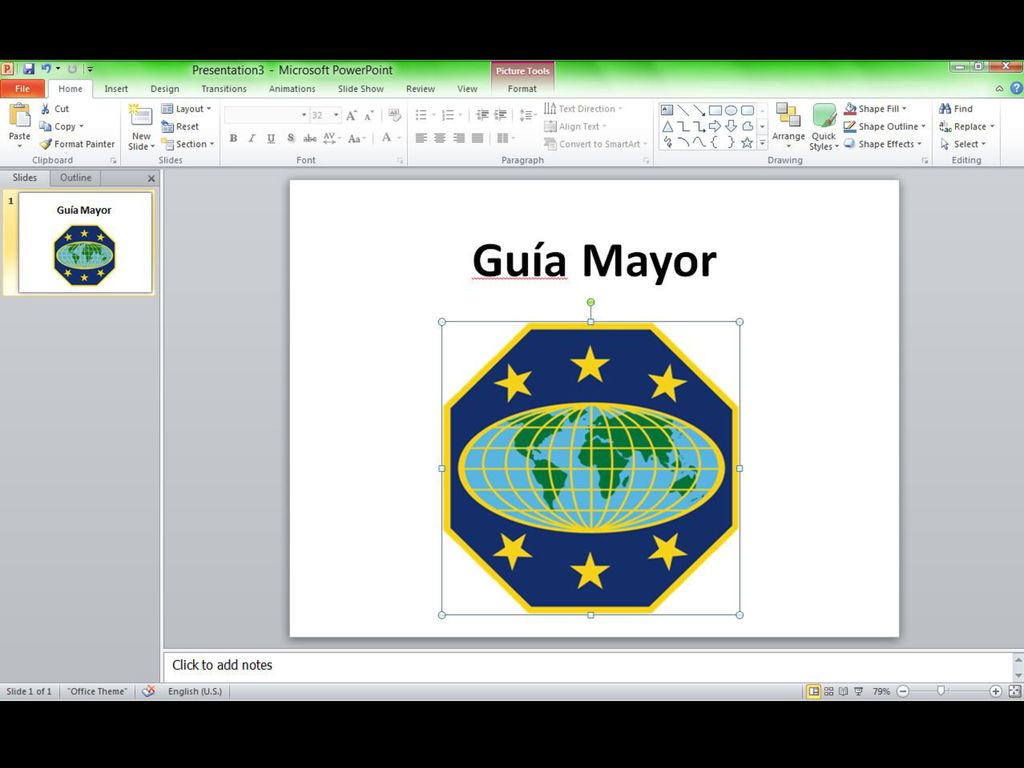 Se puede borrar donde dice «Click to add subtitle» y poner en vez una imagen.