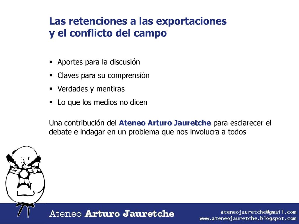 Las retenciones a las exportaciones y el conflicto del campo