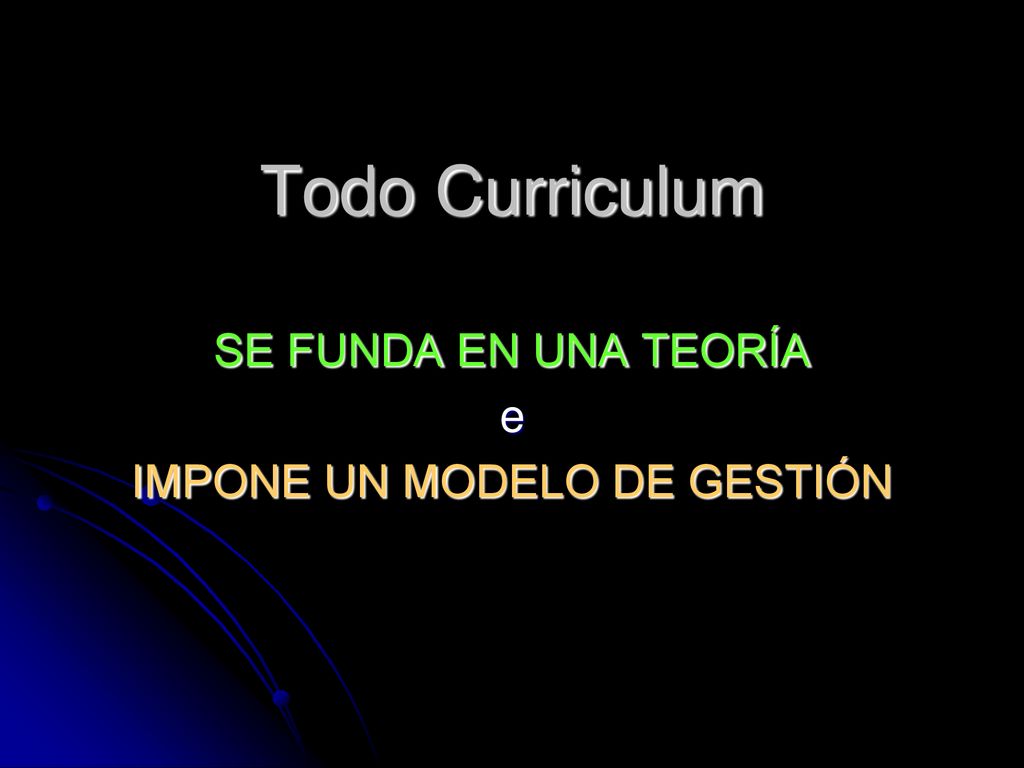 SE FUNDA EN UNA TEORÍA e IMPONE UN MODELO DE GESTIÓN