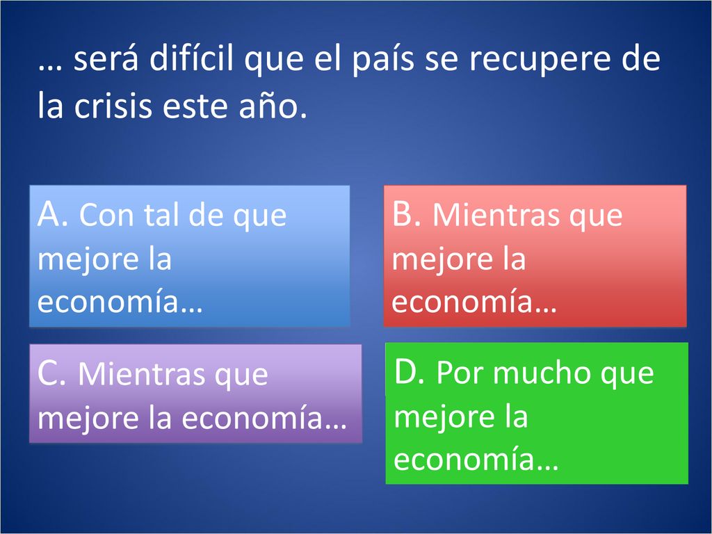 … será difícil que el país se recupere de la crisis este año.