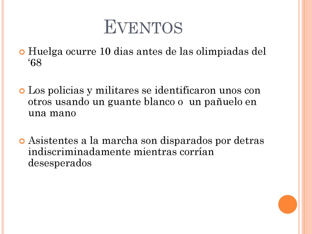 Eventos Huelga ocurre 10 dias antes de las olimpiadas del ‘68