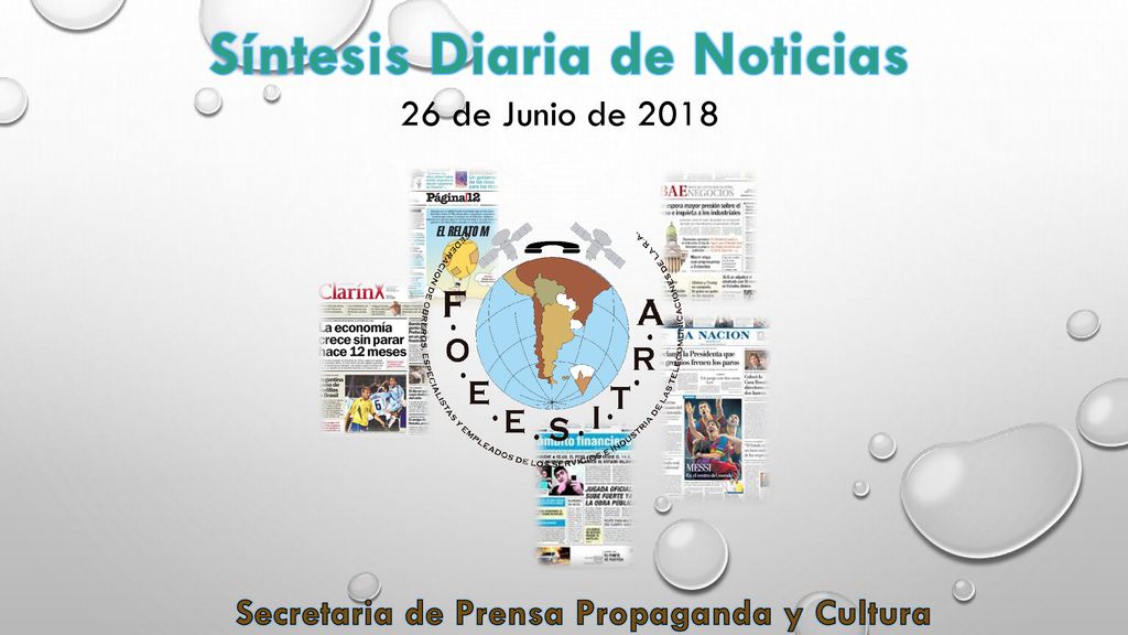 Síntesis Diaria de Noticias Secretaria de Prensa Propaganda y Cultura