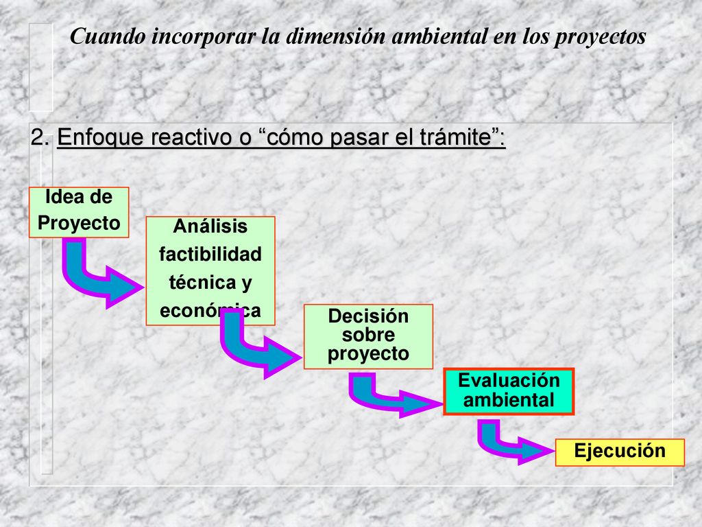 Cuando incorporar la dimensión ambiental en los proyectos