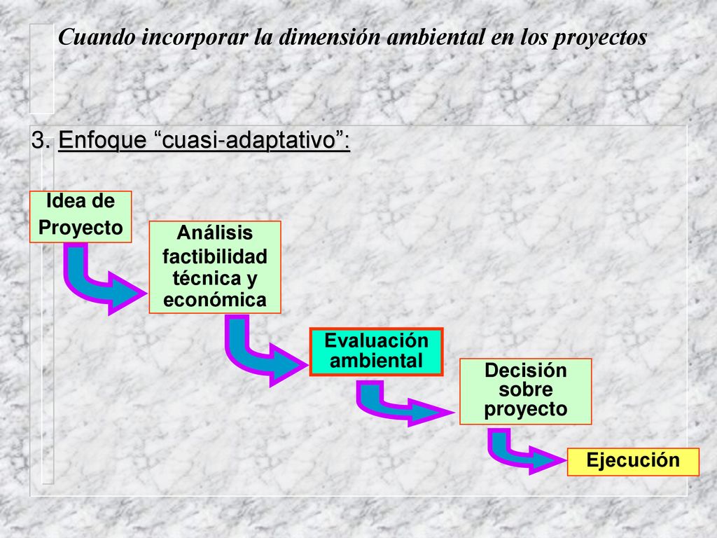 Cuando incorporar la dimensión ambiental en los proyectos