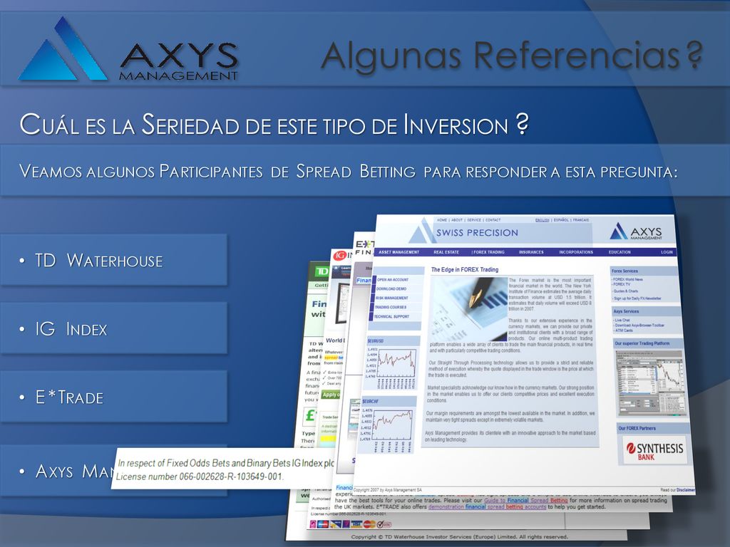 Algunas Referencias CUÁL ES LA SERIEDAD DE ESTE TIPO DE INVERSION