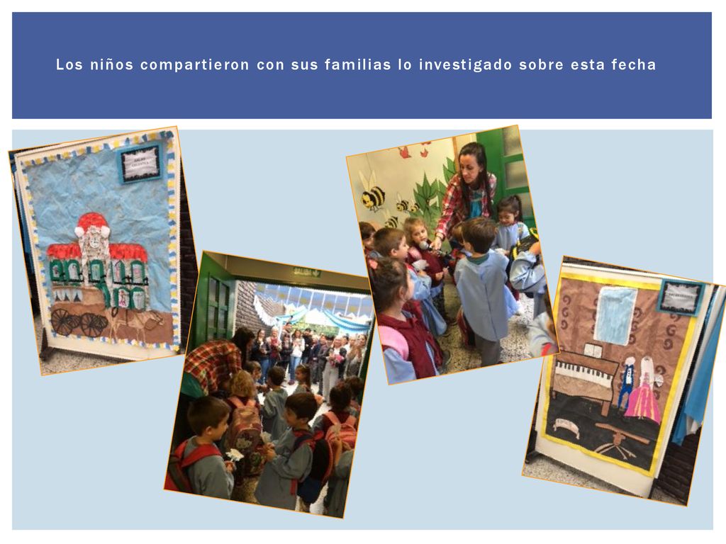 Los niños compartieron con sus familias lo investigado sobre esta fecha