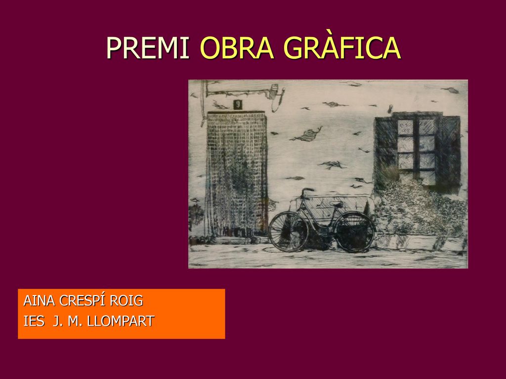 PREMI OBRA GRÀFICA AINA CRESPÍ ROIG IES J. M. LLOMPART 10