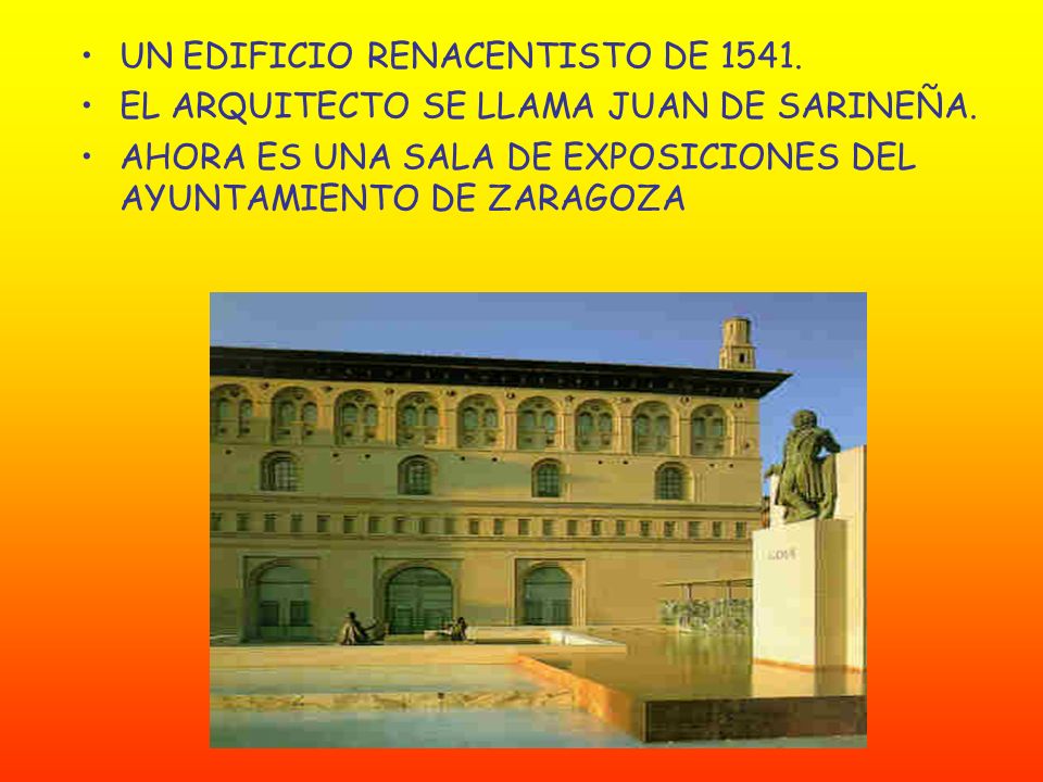 UN EDIFICIO RENACENTISTO DE 1541.