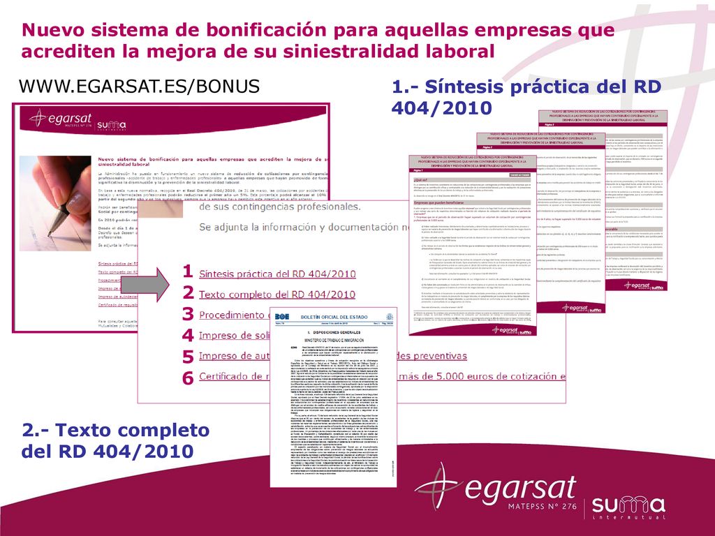 Nuevo sistema de bonificación para aquellas empresas que acrediten la mejora de su siniestralidad laboral