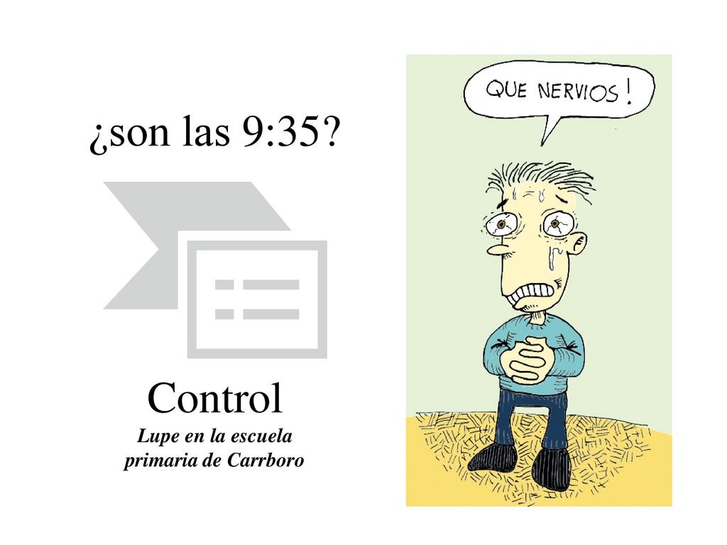 ¿son las 9:35 Control Lupe en la escuela primaria de Carrboro