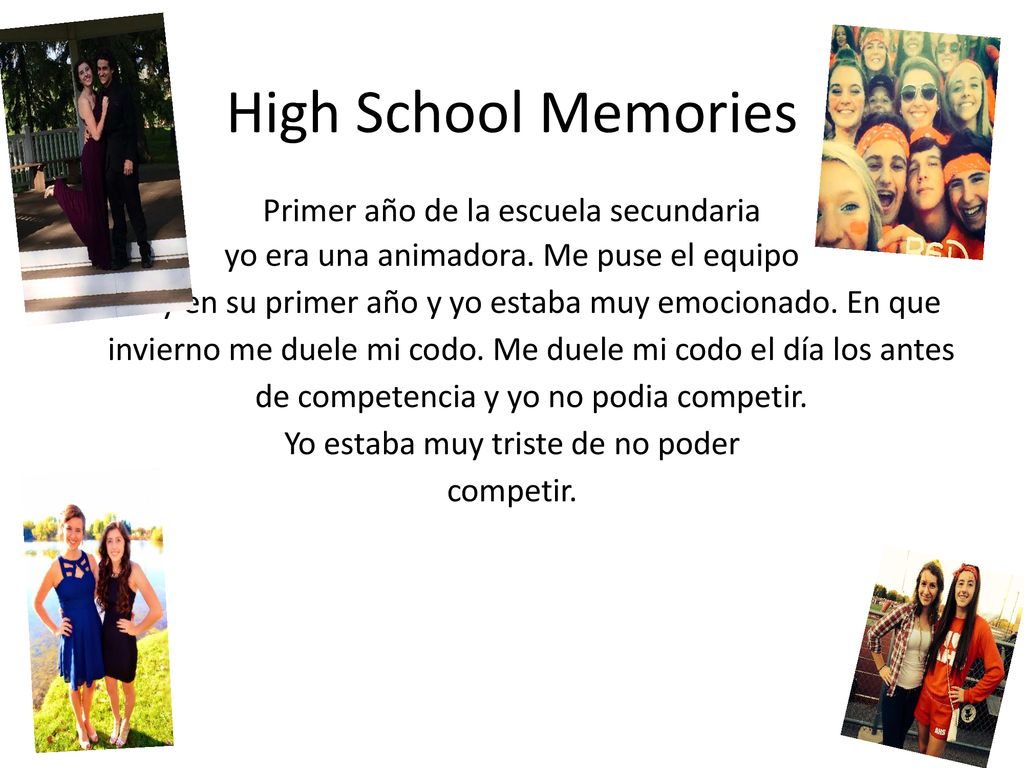 High School Memories Primer año de la escuela secundaria