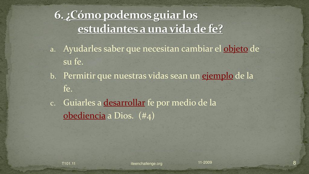 ¿Cómo podemos guiar los estudiantes a una vida de fe