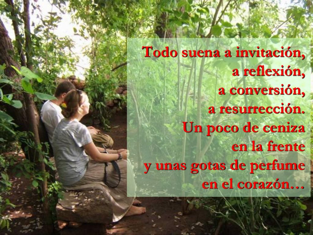 Todo suena a invitación, a reflexión, a conversión, a resurrección