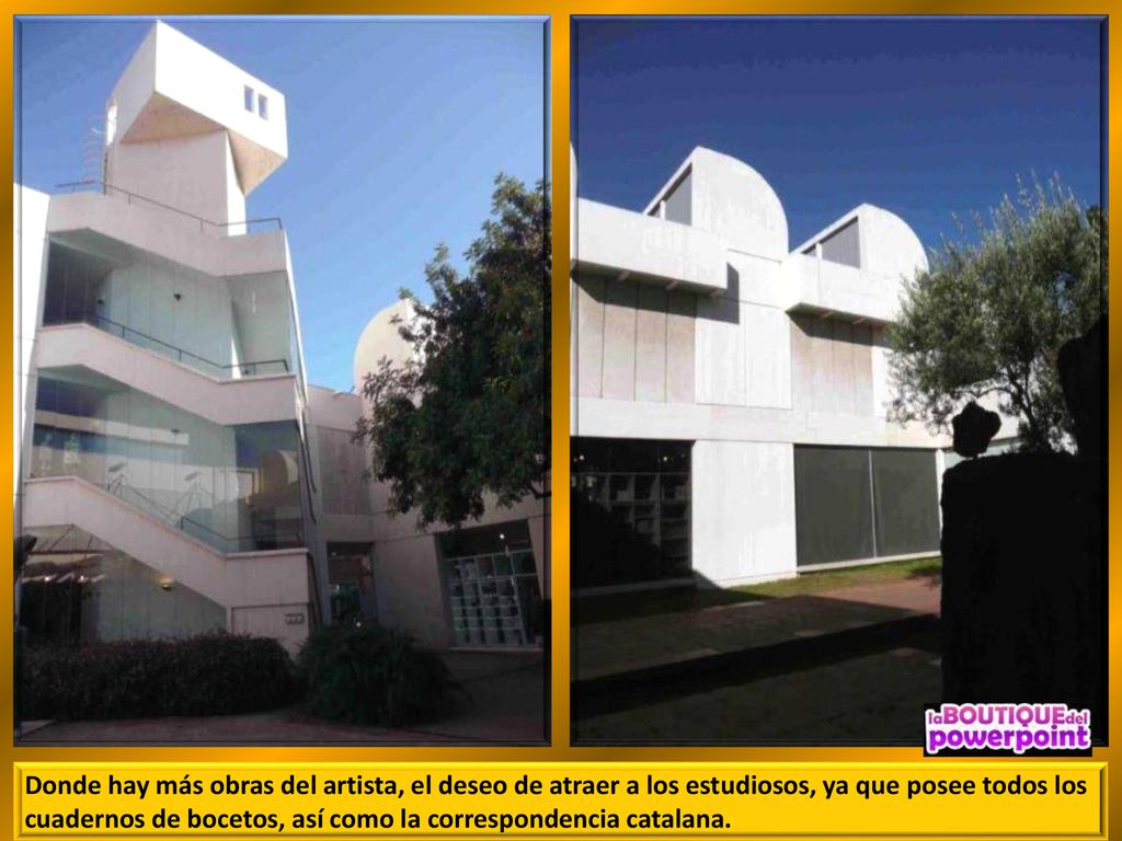 Donde hay más obras del artista, el deseo de atraer a los estudiosos, ya que posee todos los cuadernos de bocetos, así como la correspondencia catalana.