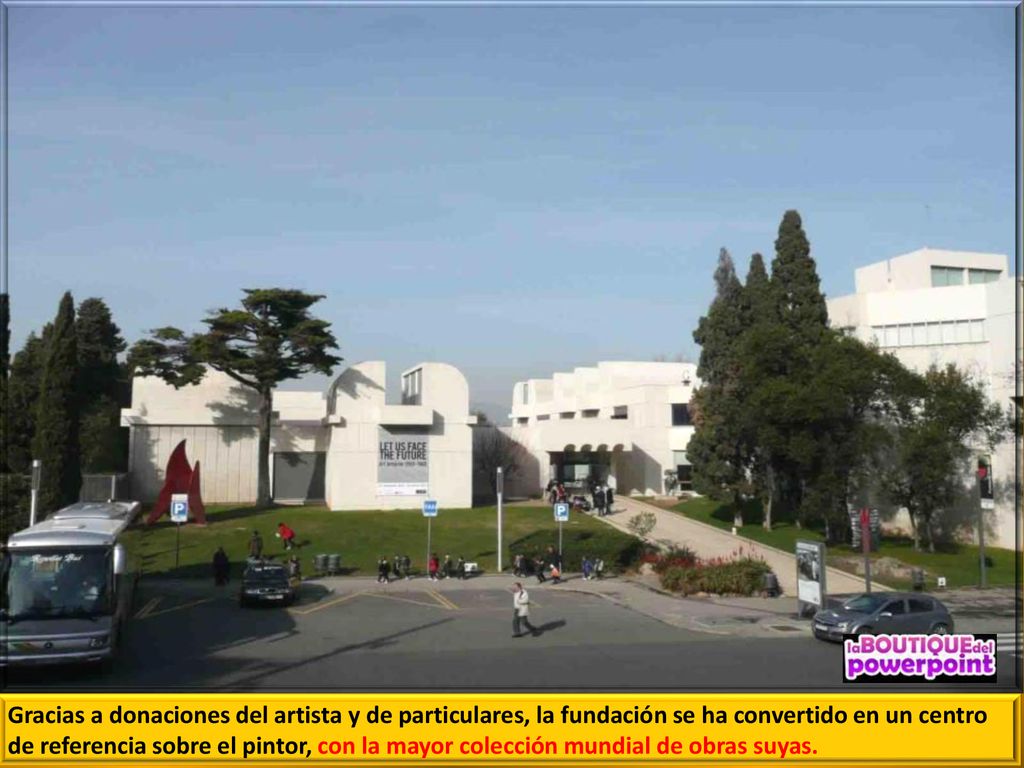 Gracias a donaciones del artista y de particulares, la fundación se ha convertido en un centro de referencia sobre el pintor, con la mayor colección mundial de obras suyas.