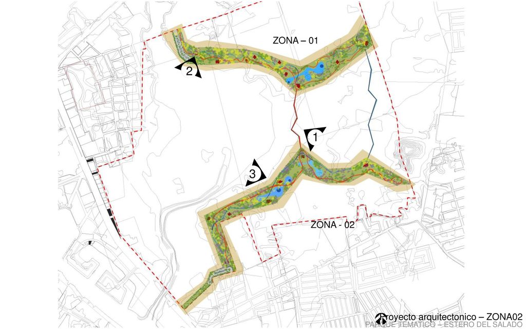 2 1 3 ZONA – 01 ZONA - 02 Proyecto arquitectonico – ZONA02