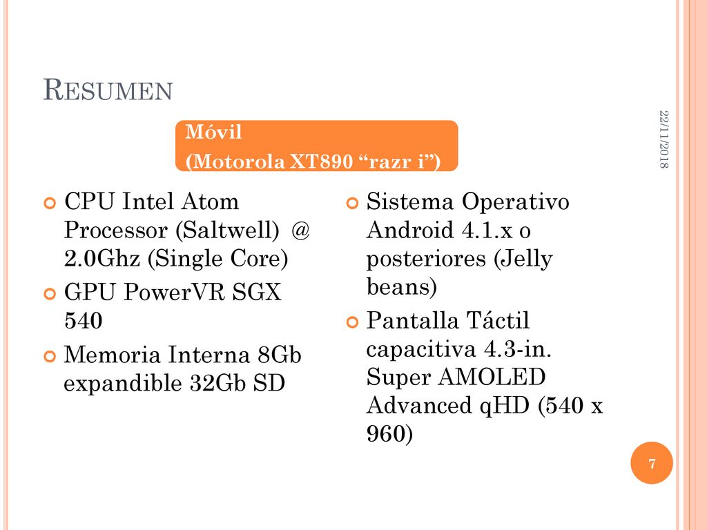 Resumen CPU Intel Atom Processor 2.0Ghz (Single Core)
