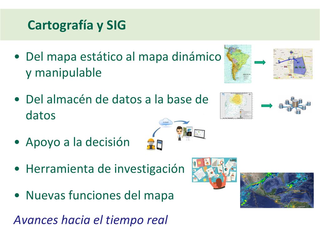 Cartografía y SIG Del mapa estático al mapa dinámico y manipulable