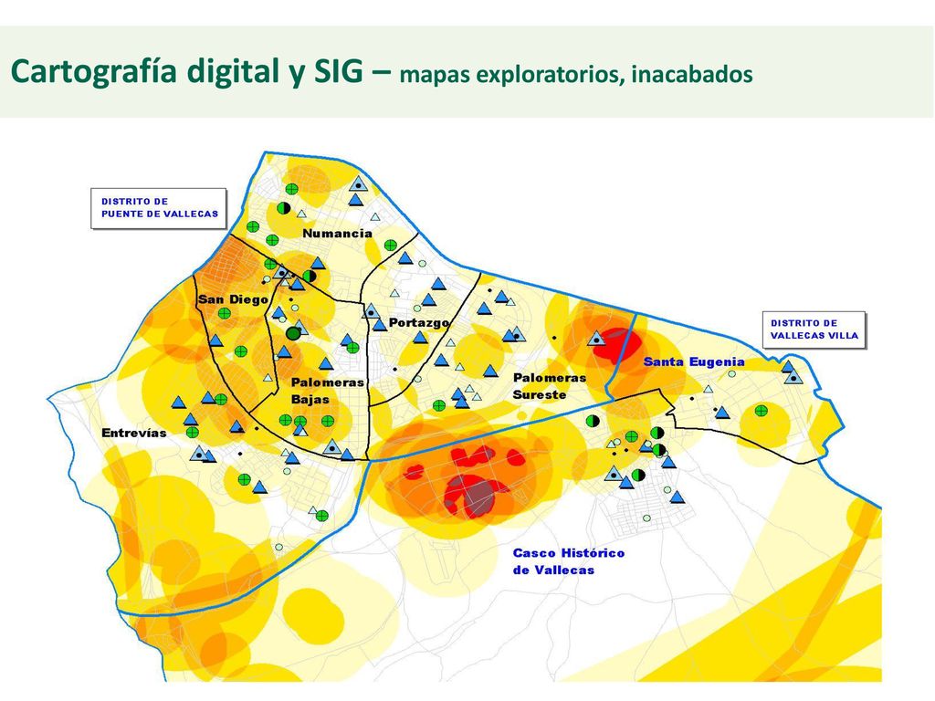 Cartografía digital y SIG – mapas exploratorios, inacabados