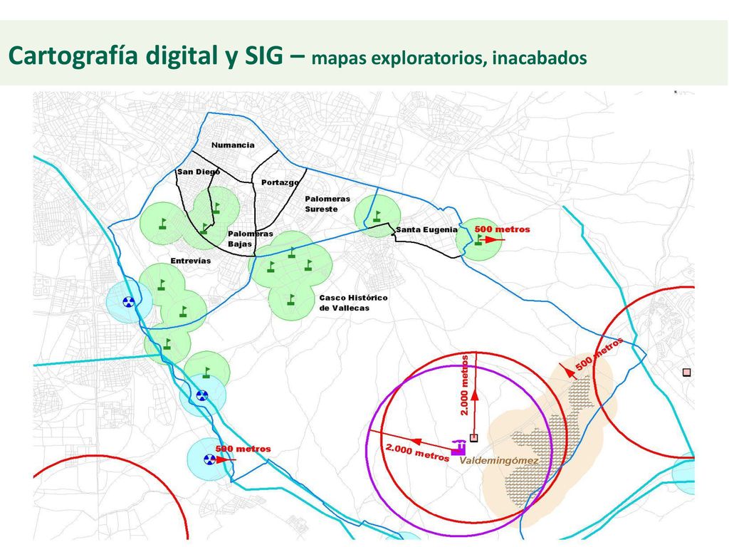 Cartografía digital y SIG – mapas exploratorios, inacabados