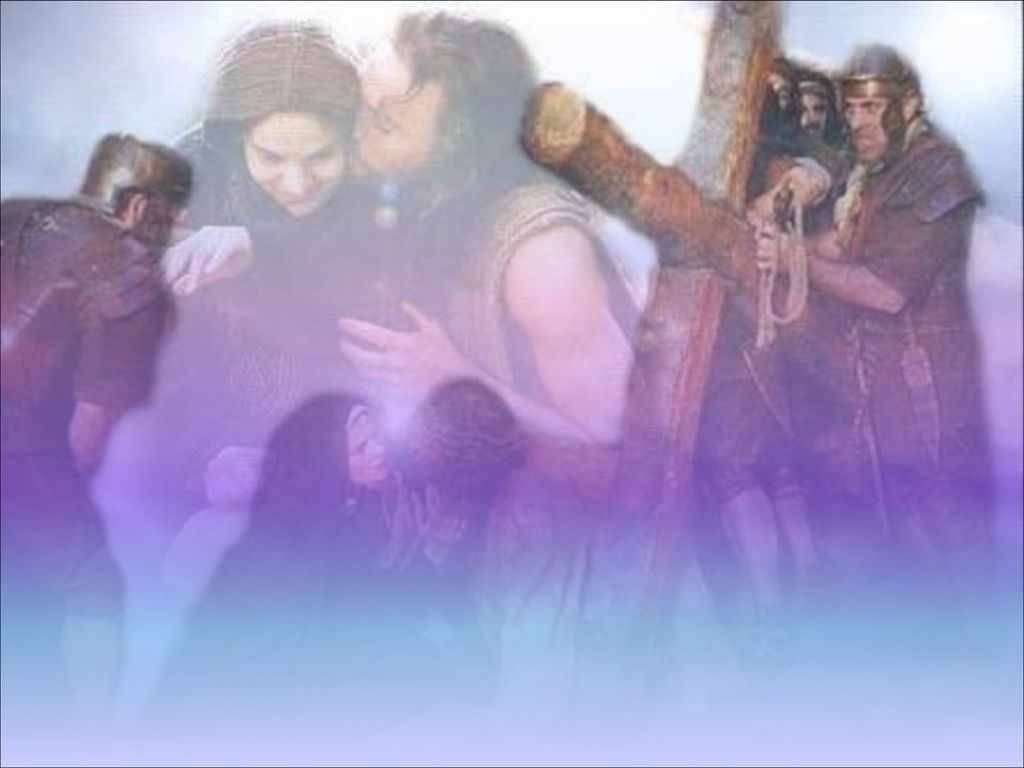 XII-Estación: Jesús en la cruz, su Madre y el discípulo.