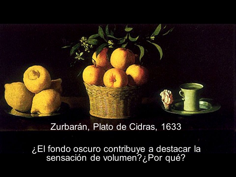 Zurbarán, Plato de Cidras, 1633
