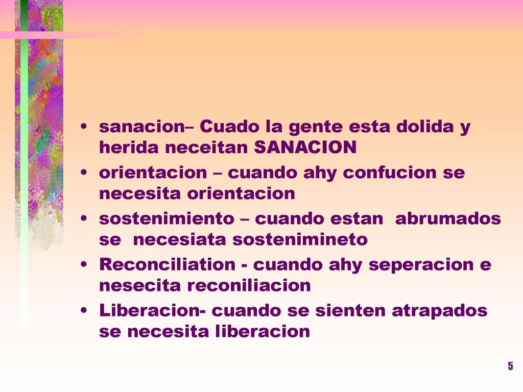 sanacion– Cuado la gente esta dolida y herida neceitan SANACION
