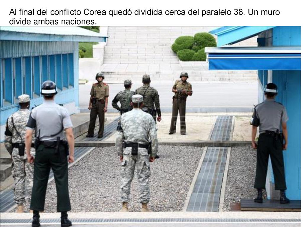 Al final del conflicto Corea quedó dividida cerca del paralelo 38