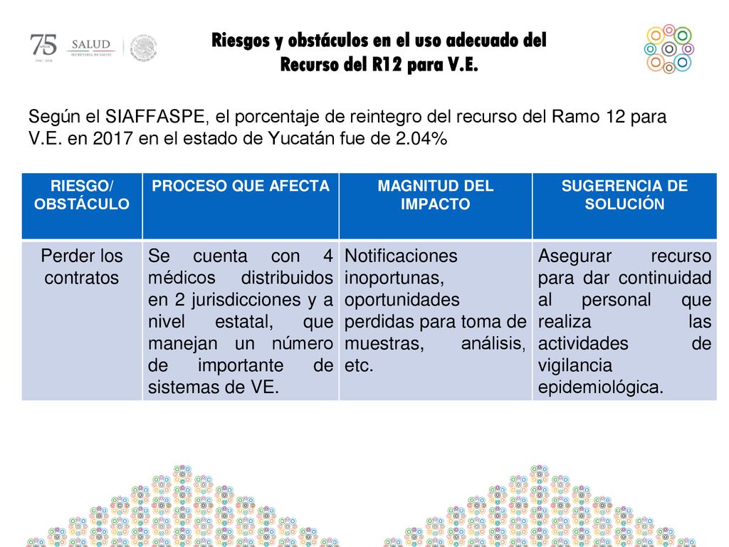 Riesgos y obstáculos en el uso adecuado del Recurso del R12 para V.E.