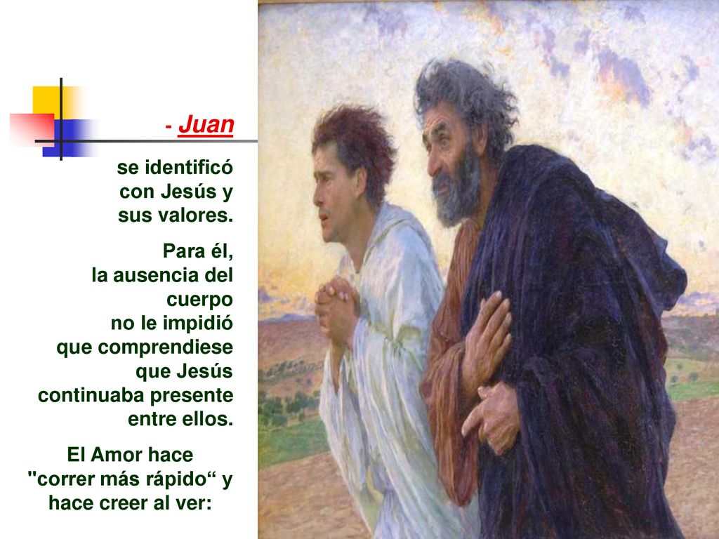 El Amor hace correr más rápido y hace creer al ver: