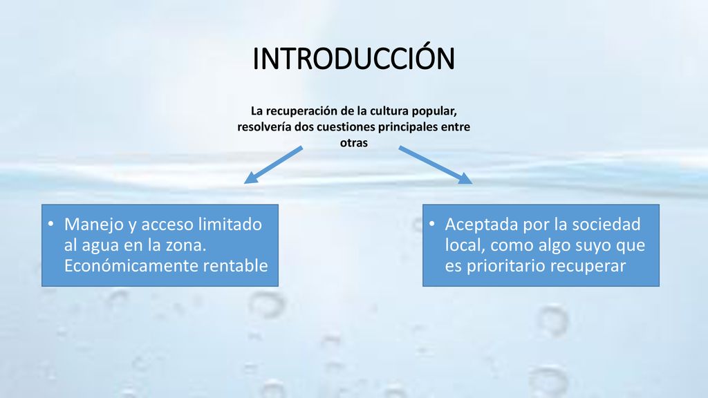 INTRODUCCIÓN La recuperación de la cultura popular, resolvería dos cuestiones principales entre otras.