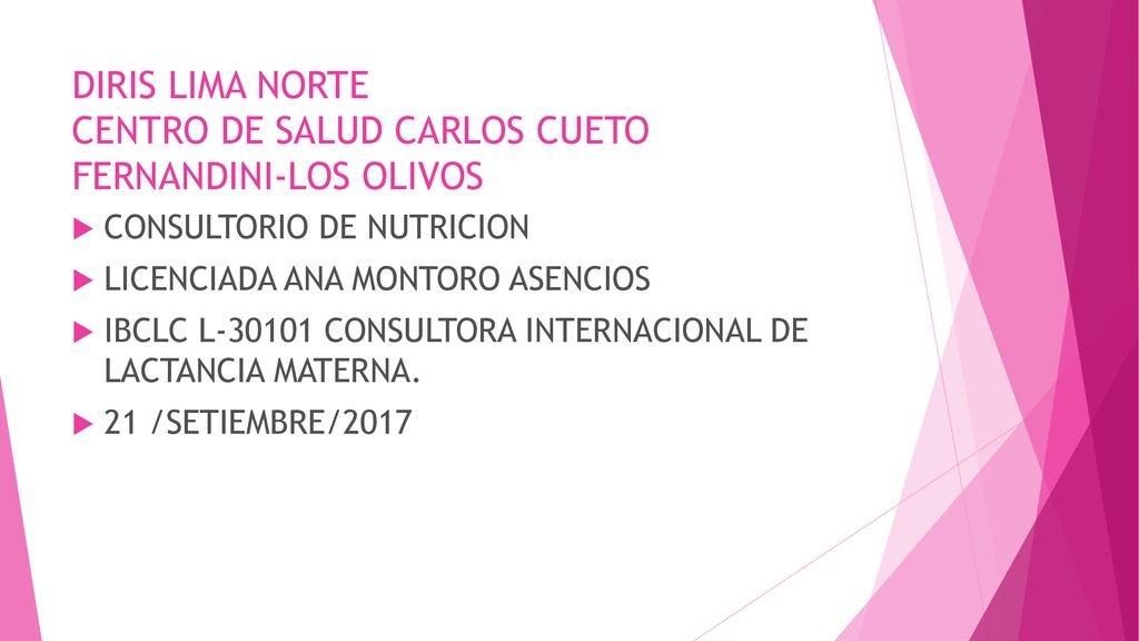 DIRIS LIMA NORTE CENTRO DE SALUD CARLOS CUETO FERNANDINI-LOS OLIVOS
