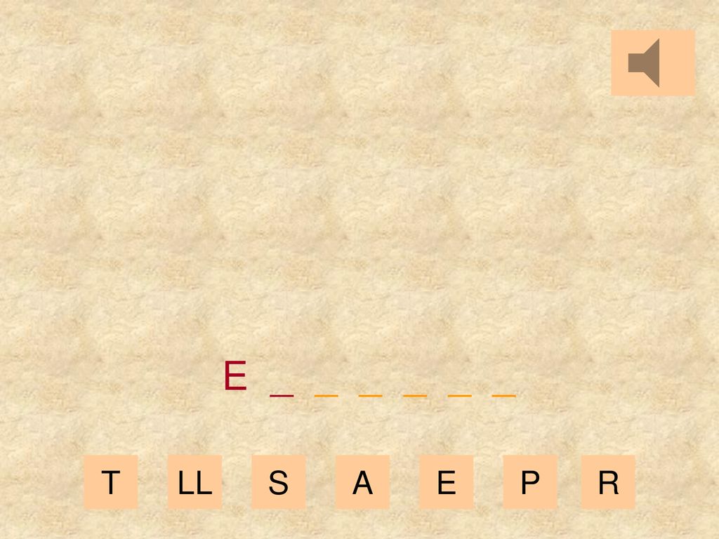 E _ _ _ _ _ _ T LL S A E P R
