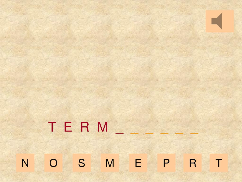 T E R M _ _ _ _ _ _ N O S M E P R T