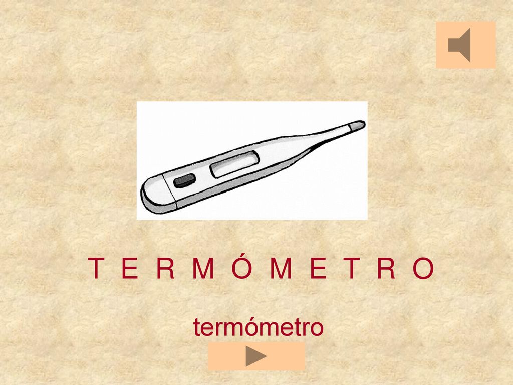 T E R M Ó M E T R O termómetro