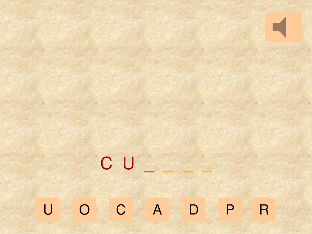 C U _ _ _ _ U O C A D P R