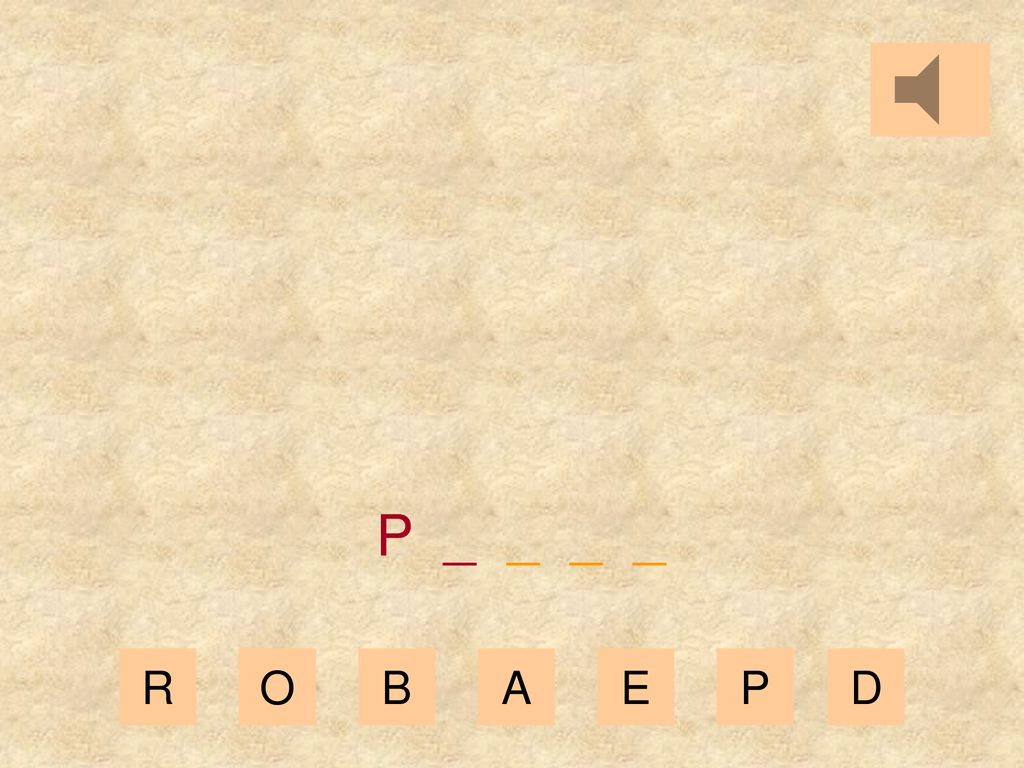 P _ _ _ _ R O B A E P D