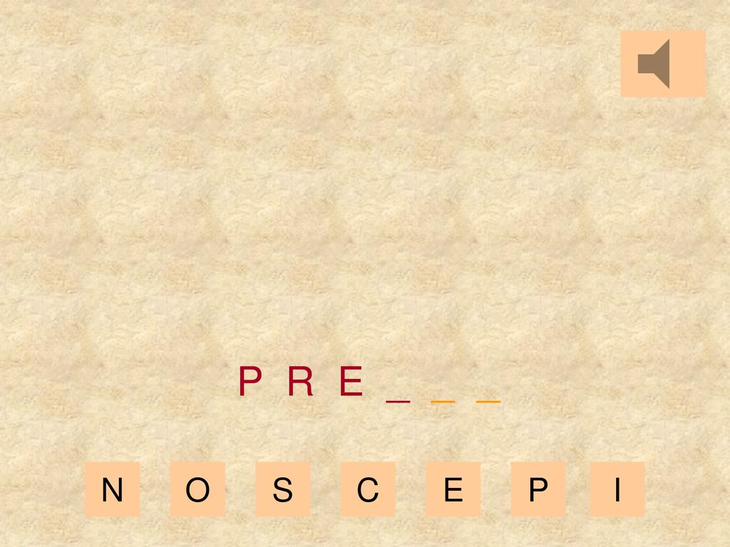 P R E _ _ _ N O S C E P I