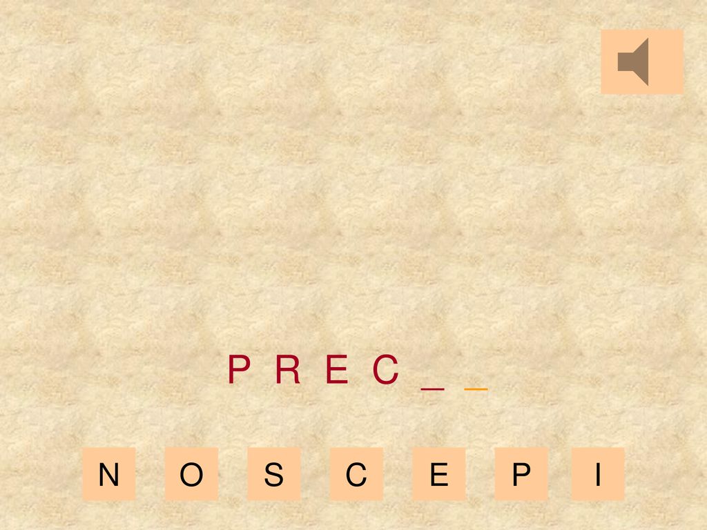 P R E C _ _ N O S C E P I