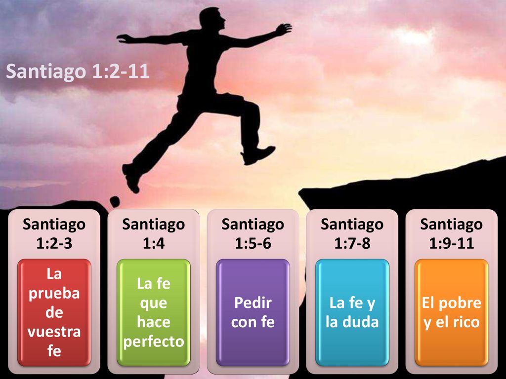 Santiago 1:2-11 Santiago 1:2-3 La prueba de vuestra fe Santiago 1:4