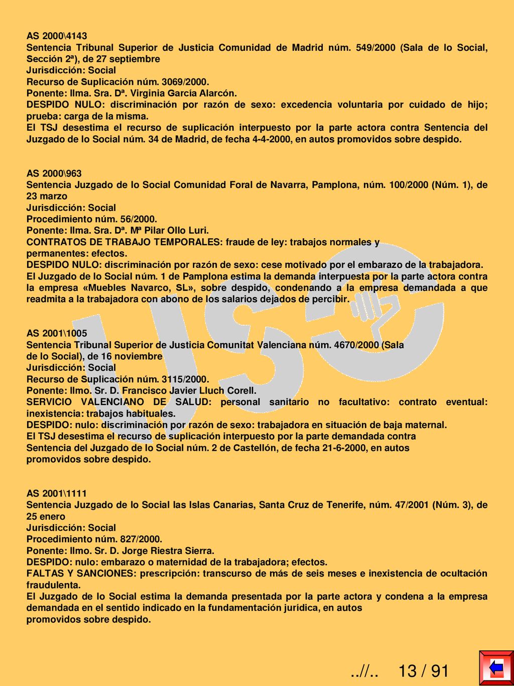 AS 2000\4143 Sentencia Tribunal Superior de Justicia Comunidad de Madrid núm. 549/2000 (Sala de lo Social, Sección 2ª), de 27 septiembre.